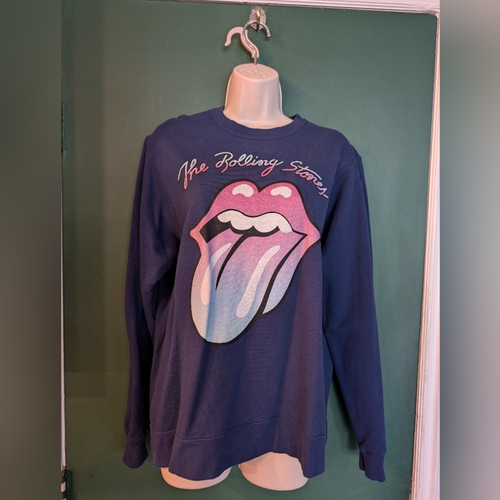 the Rolling Stones Navy Blue Sweatshirt